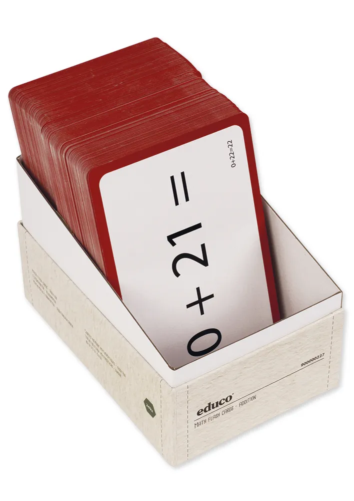 Lernkarten Mathematik "Additionsaufgaben", 249-tlg. in Kartonbox