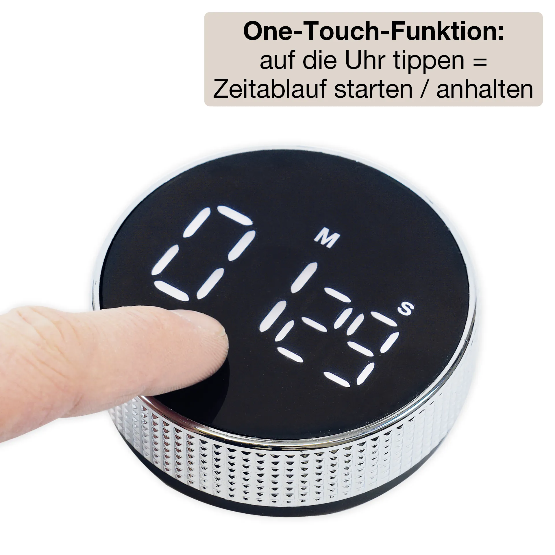 Zeitdauer-Uhr "Digi-Disc" mit Dreh