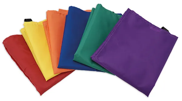 Gruppen-Westen aus Nylon, 6-tlg., farbig sortiert