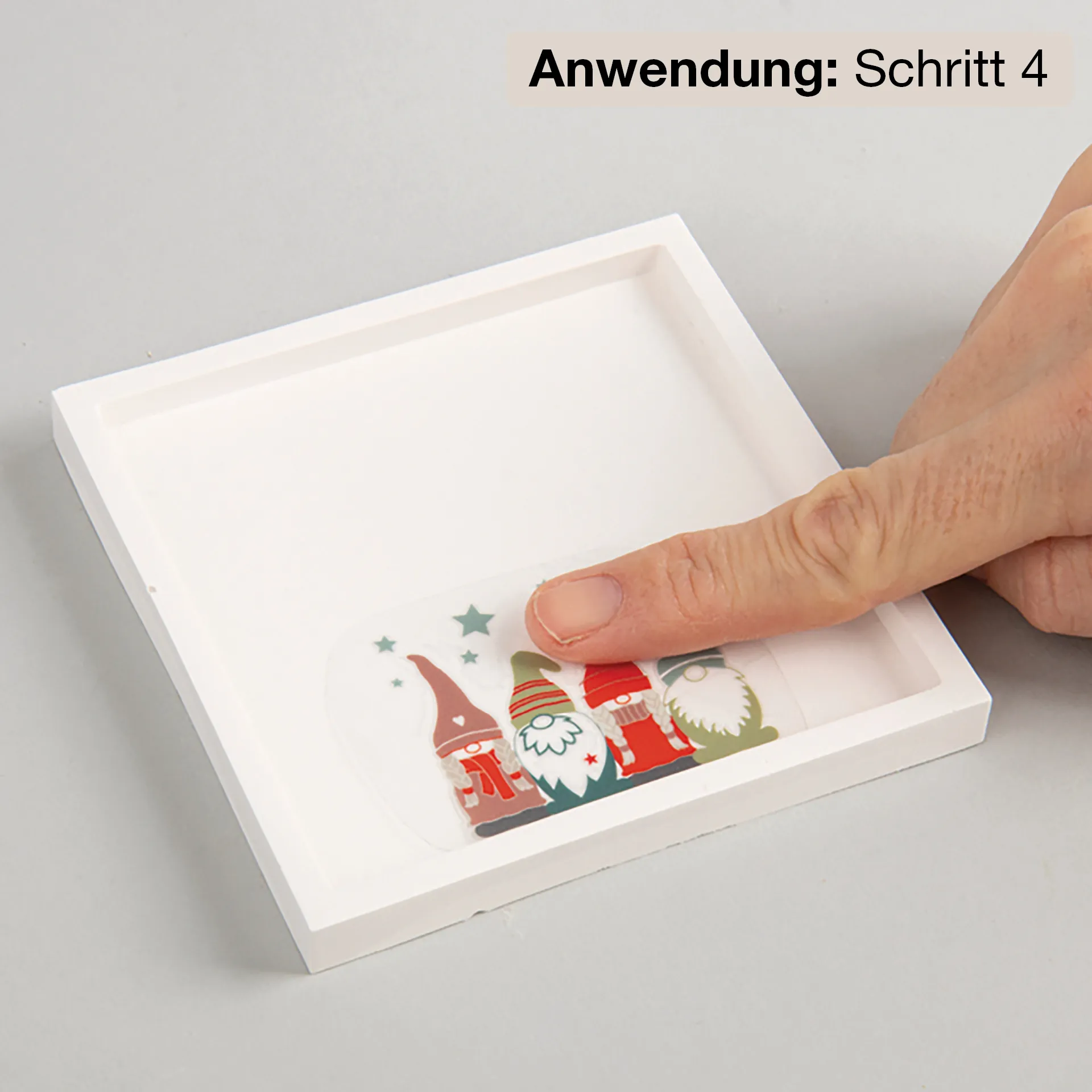 Transfer-Aufkleber "Merry Christmas", mit 3D-Effekt