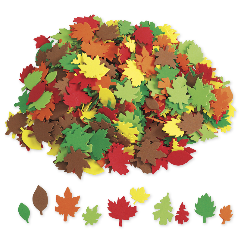 Hagemann Herbstblätter aus Moosgummi, 500-tlg.