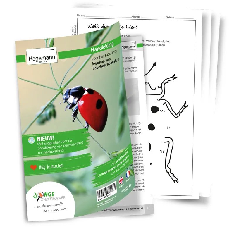 Kweekset lieveheersbeestjes, 5-delige set