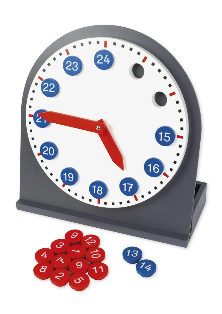 TimeTEX Uhr mit herausnehmbaren Ziffern "Montessori Premium"