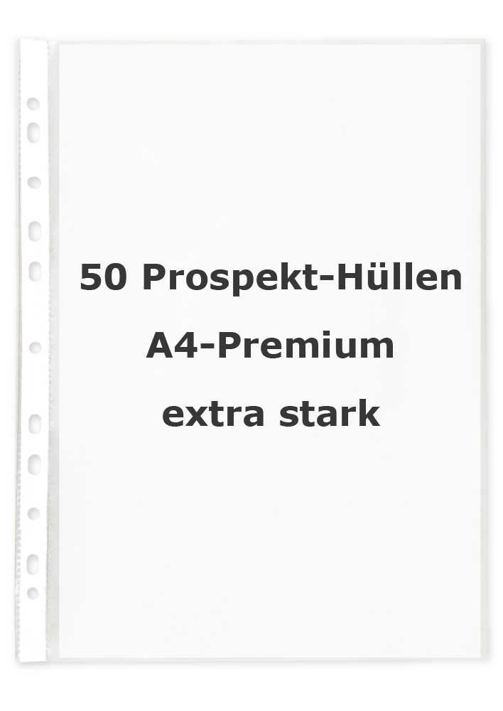 Broschyrhylsor A4 Premium, extra stark, 50 st 