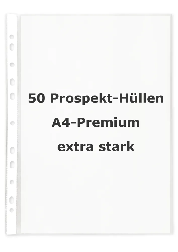 Broschyrhylsor A4 Premium, extra stark, 50 st 