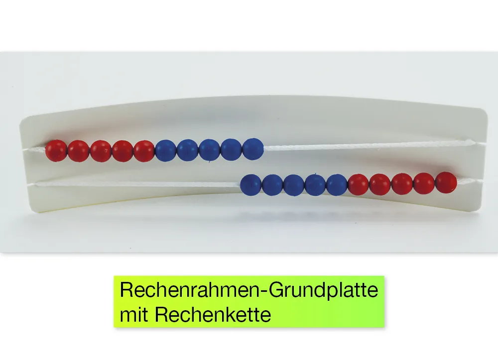 Zestaw liczb Basic Plus Maths do 20, 58 szt., w pudełku, czerwono-niebieski