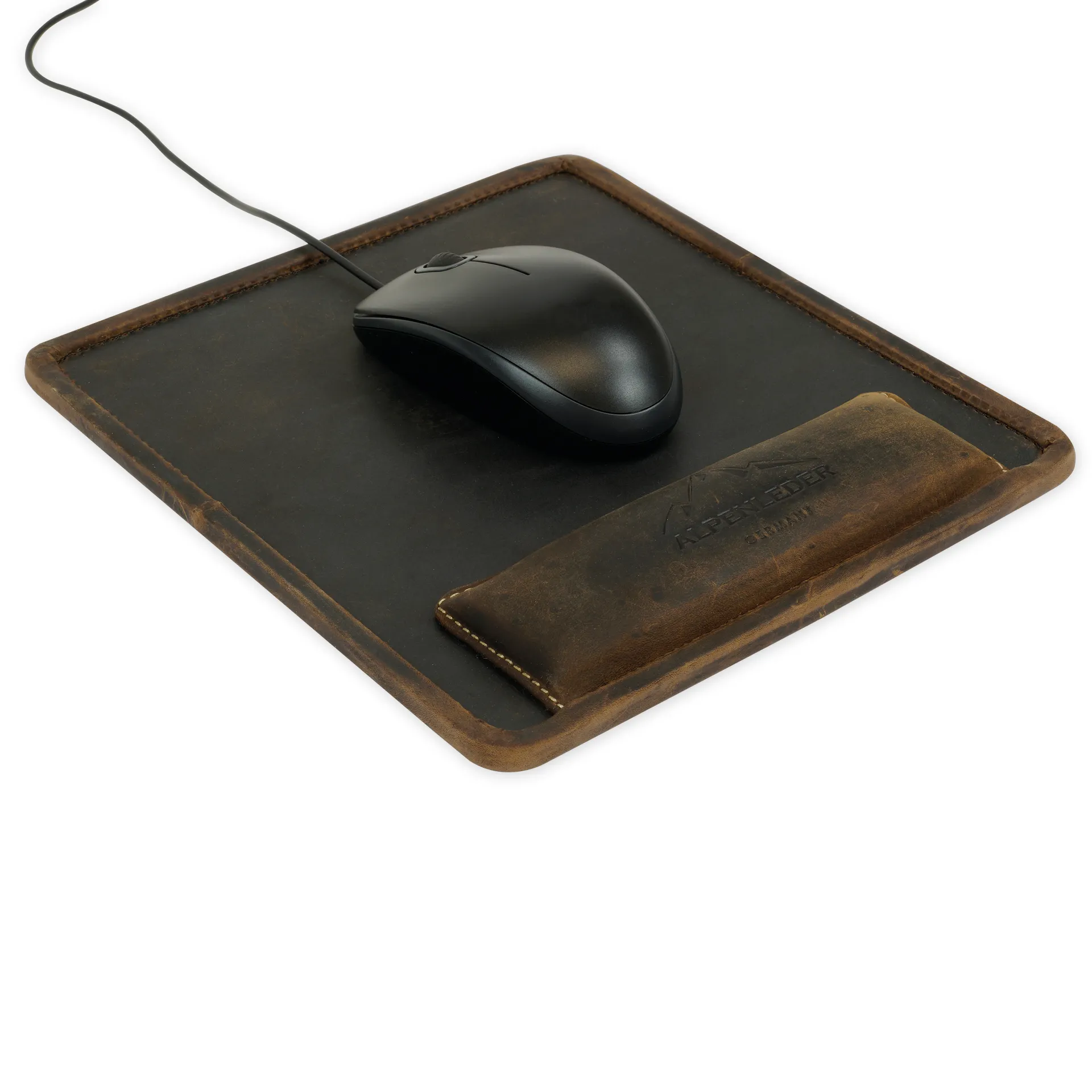 Mauspad aus Sattelleder, ranger-antik