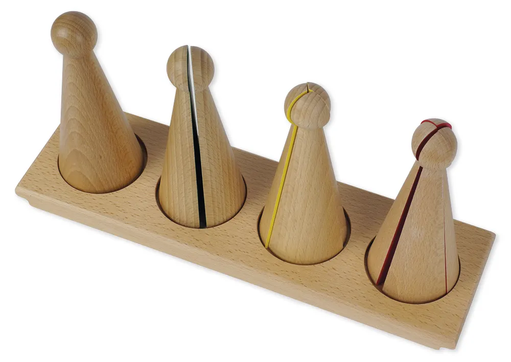 TimeTEX Kegel zum Bruchrechnen "Montessori Premium"