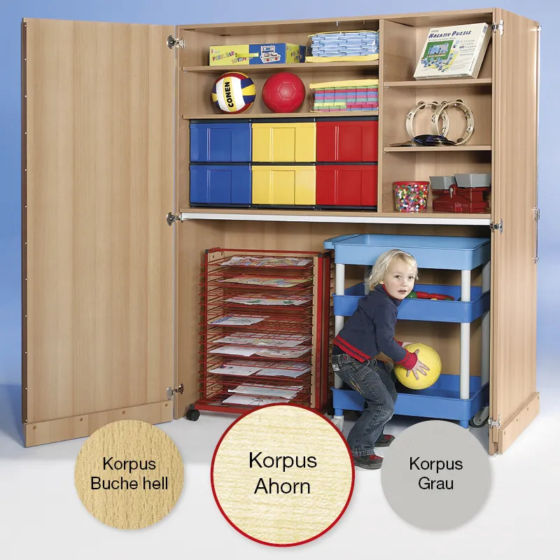 Garagen-Hochschrank XXL, Extratiefe, Trocknungswagen A2, Etagen-Wagen