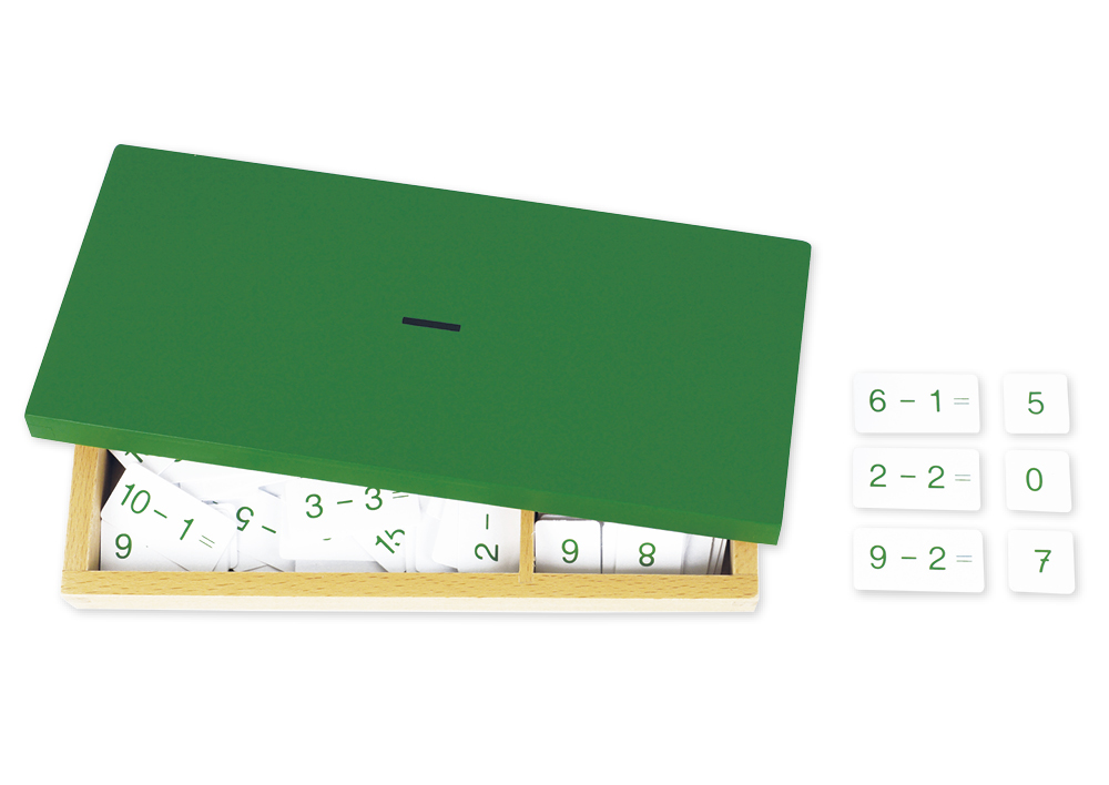 Hagemann TimeTEX Kasten mit Subtraktionsaufgaben "Montessori Premium"