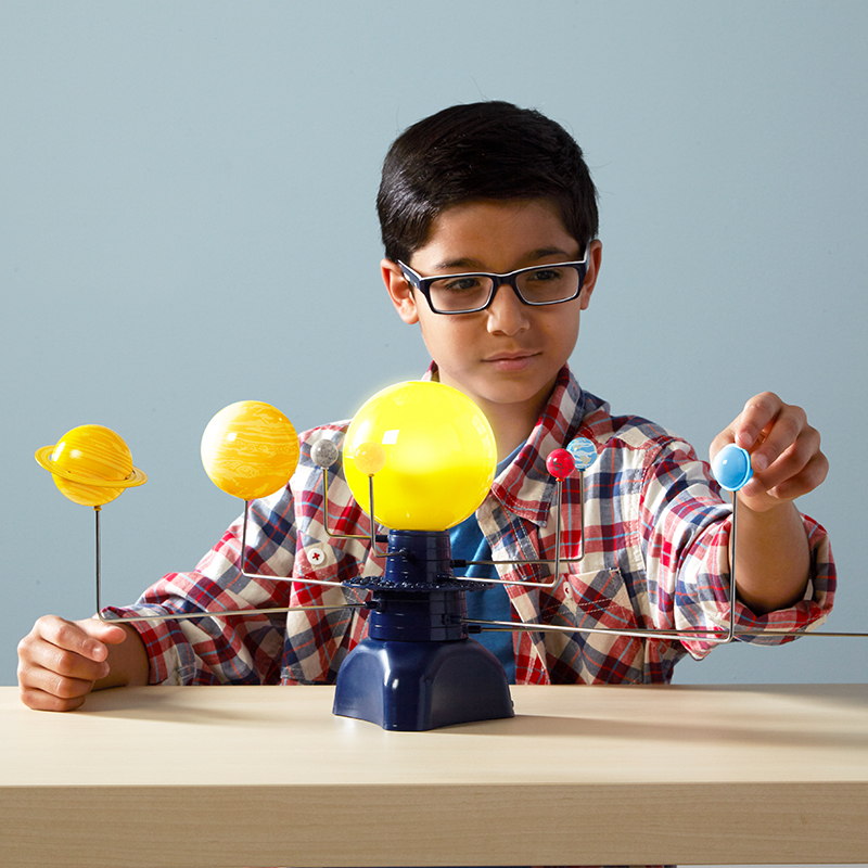 Rotierendes Sonnensystem, mit Motor