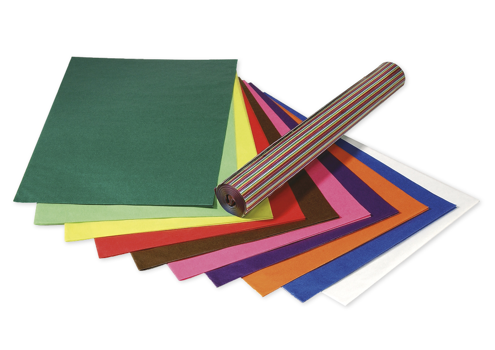 TimeTEX Transparentpapier farbig 70x100 cm, 25 Bogen