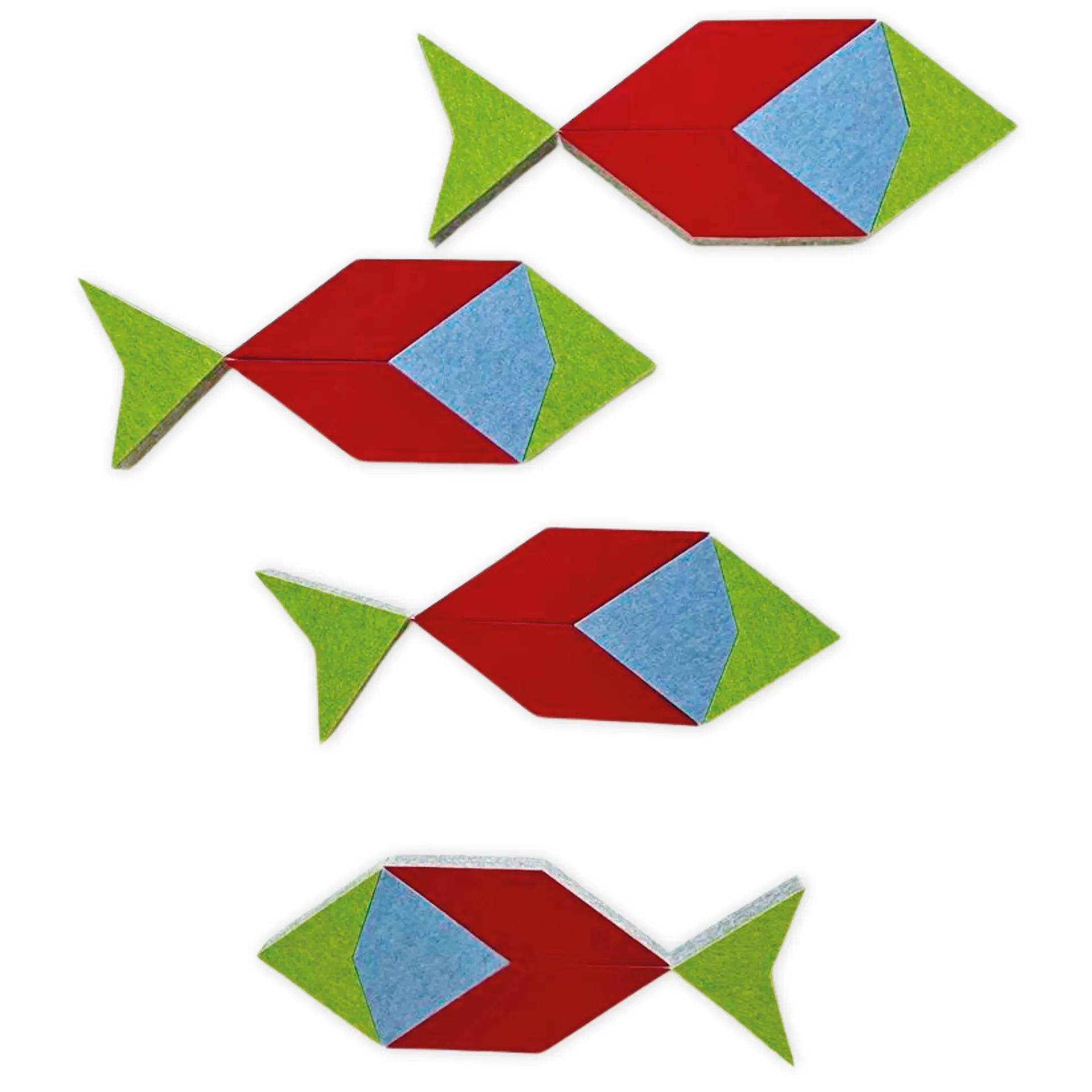 Schallabsorber Silentstar "4 Fische", 117x40 cm, 20-tlg.