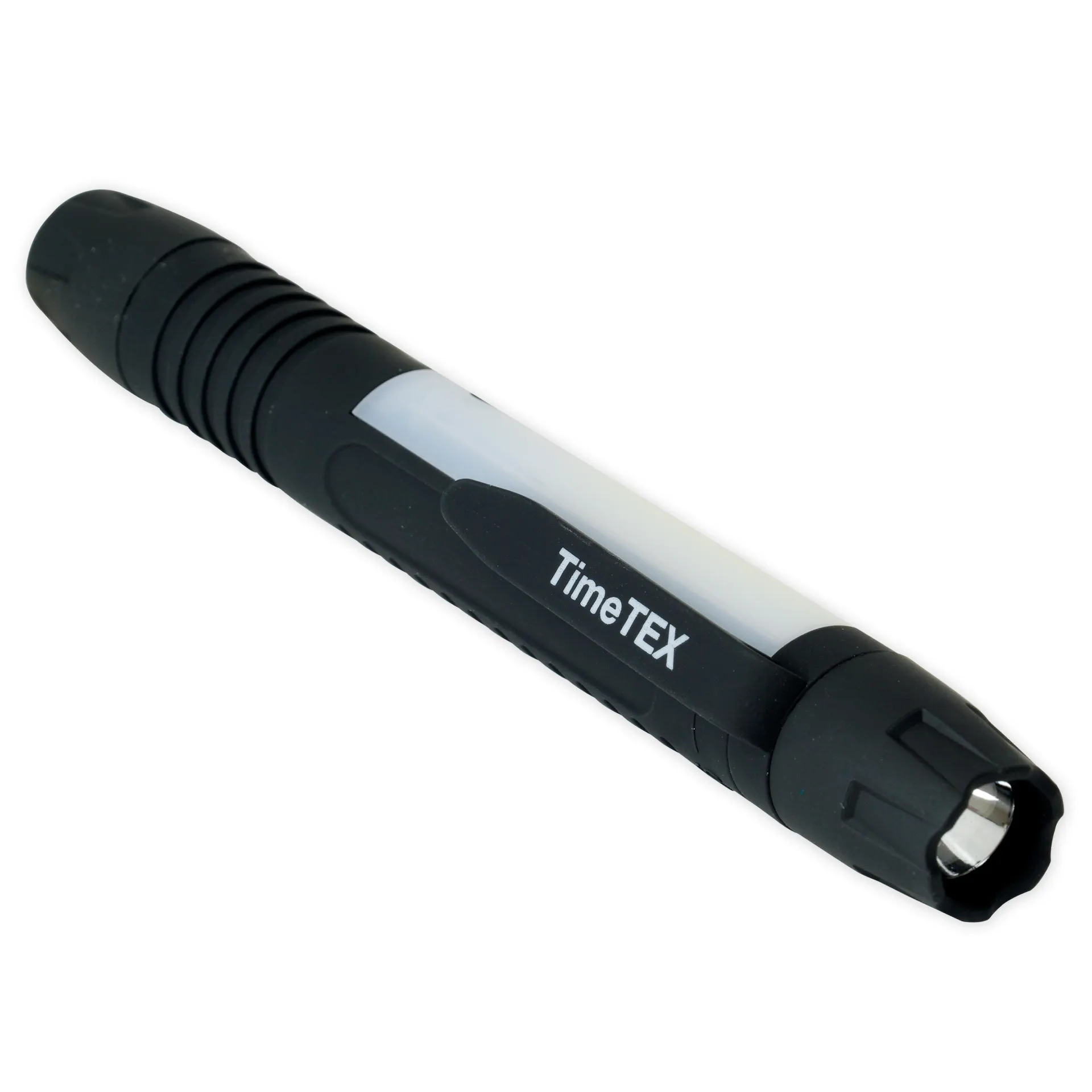 Latarka LED z lampką do czytania, długość 17 cm, średnica 2 cm