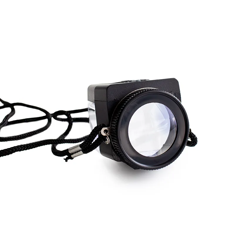 Onderzoeker-opzetvergrootglas, met lamp