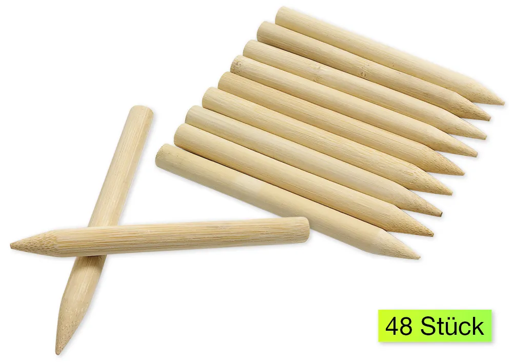 Holzstäbchen für Kratzpapier, 48-tlg.