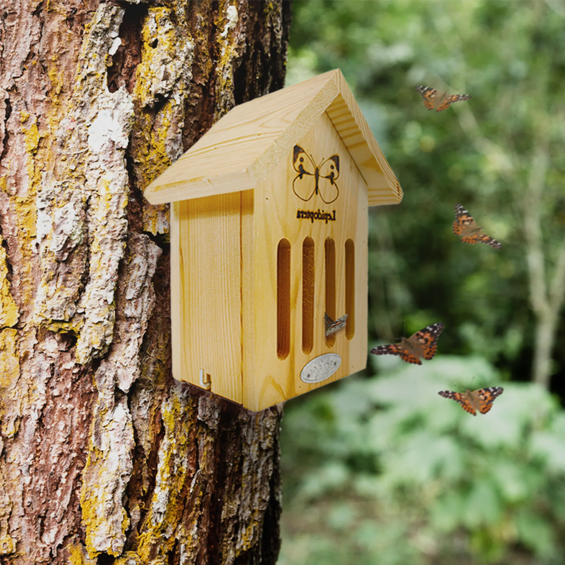 Schmetterlings-Hotel, aus Holz
