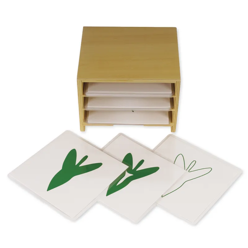TimeTEX Kasten mit 3 Fächern für die Botanischen Karten "Montessori Premium"