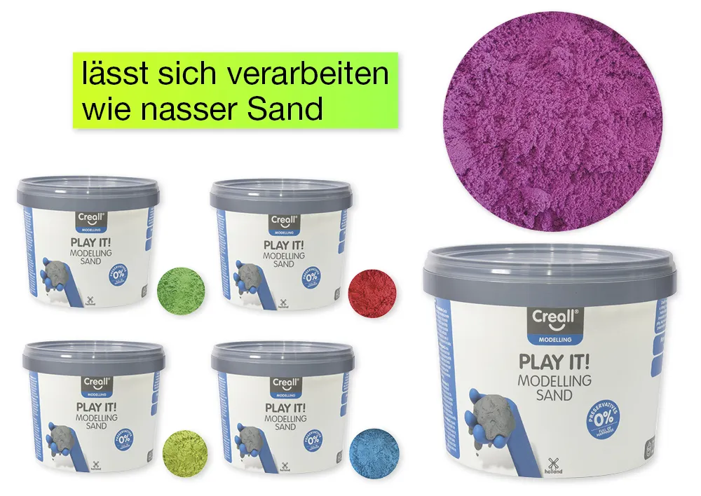 Modelliersand farbig, 750 g