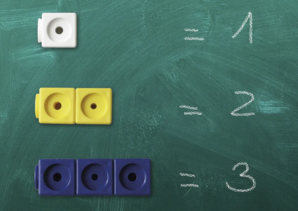 DICK-System Set Demo-Steckwürfel magnetisch, 3,4 cm, 20 Stück im Polybeutel