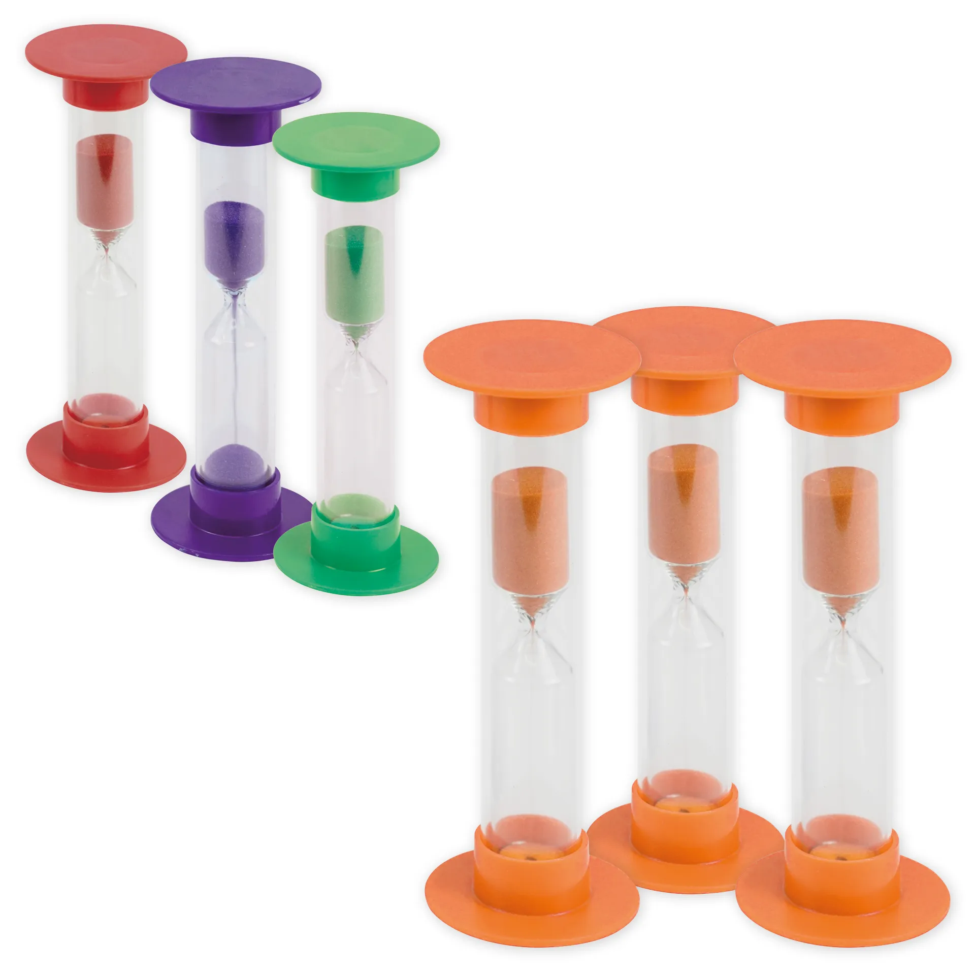 Sanduhren-Set 3-tlg., 14,5 cm hoch, 5 cm ø (1 Zeiteinheit)