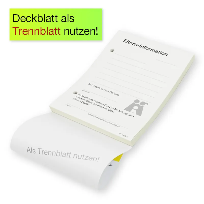 Block Eltern-Informationen A6, 50 Blatt mit Durchschlag