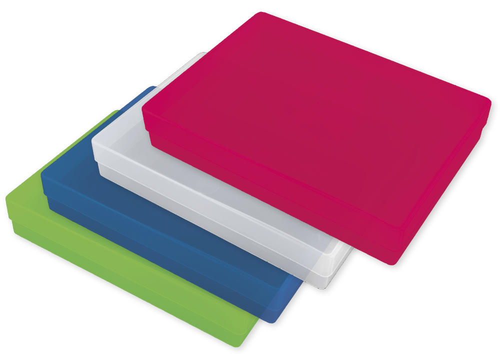 Stülpschachtel Kunststoff groß A4 farbig