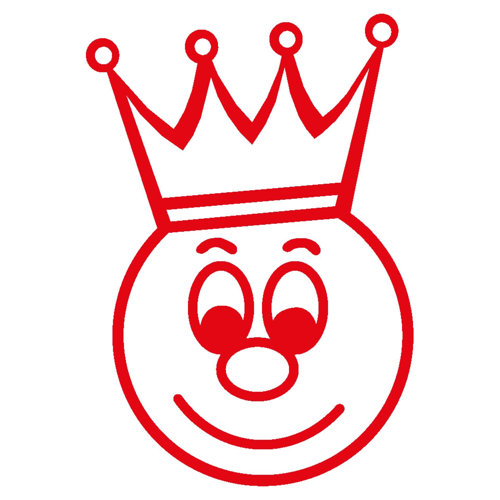 Tryckdyna stämpel "Perpetuum", "Ansikte med krona"