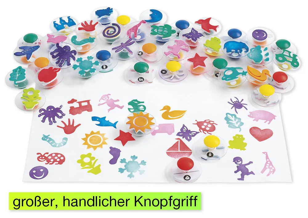 Mega-Packung Jumbo-Griff-Stempel, 50-tlg.