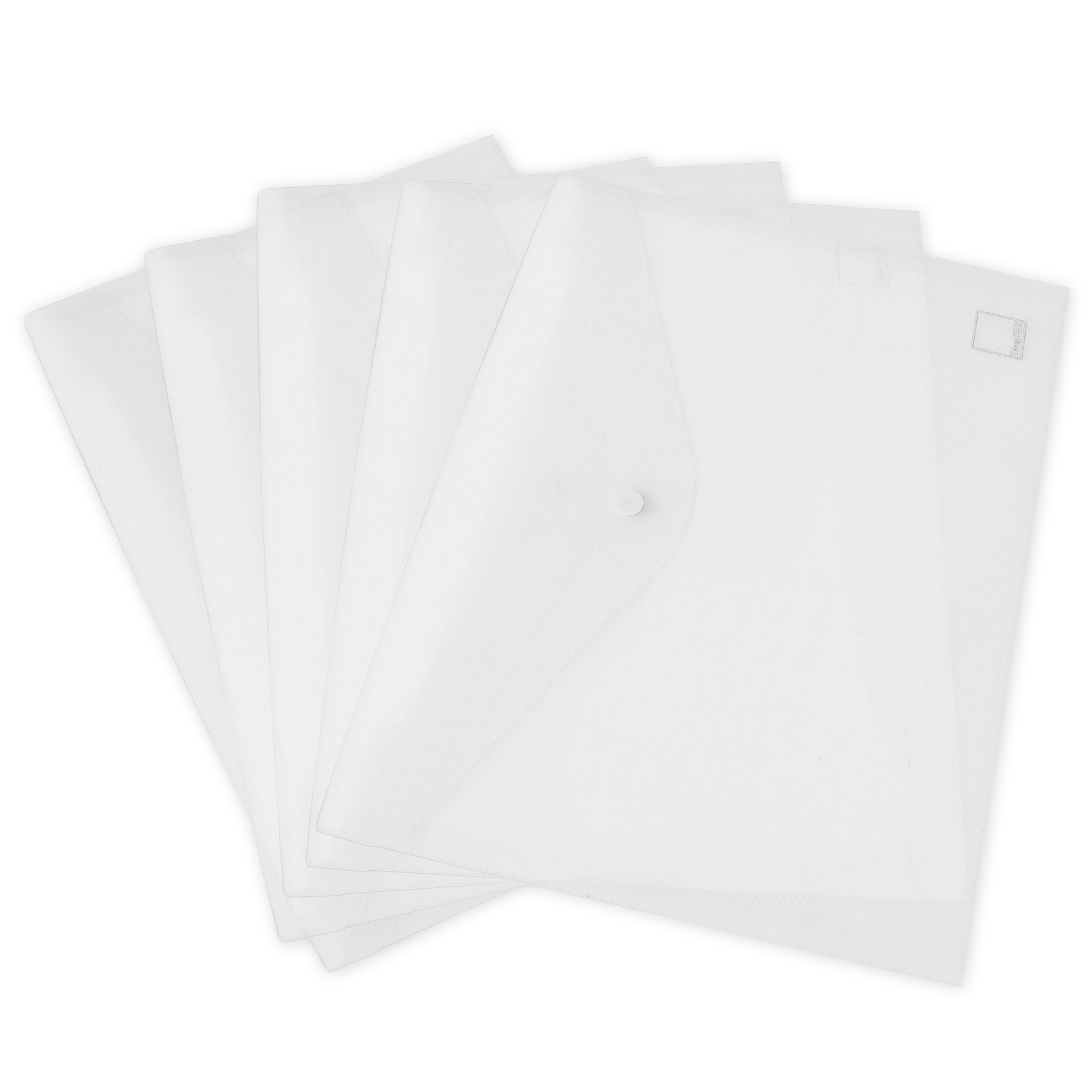 Set Dokumentenmappe A4, 7-tlg., transparent farblos