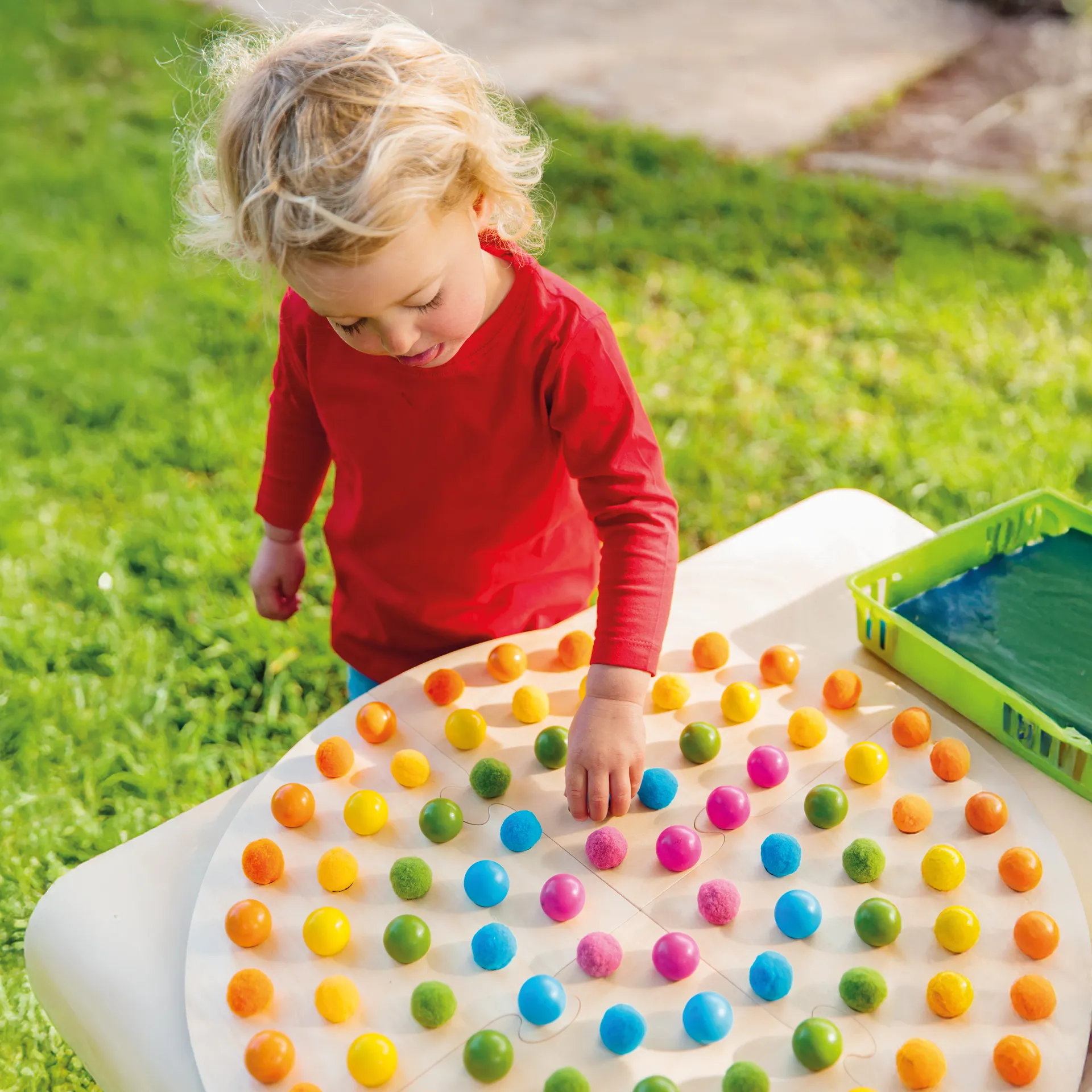 Legespiel "Regenbogen-Legekreis", 184-tlg.