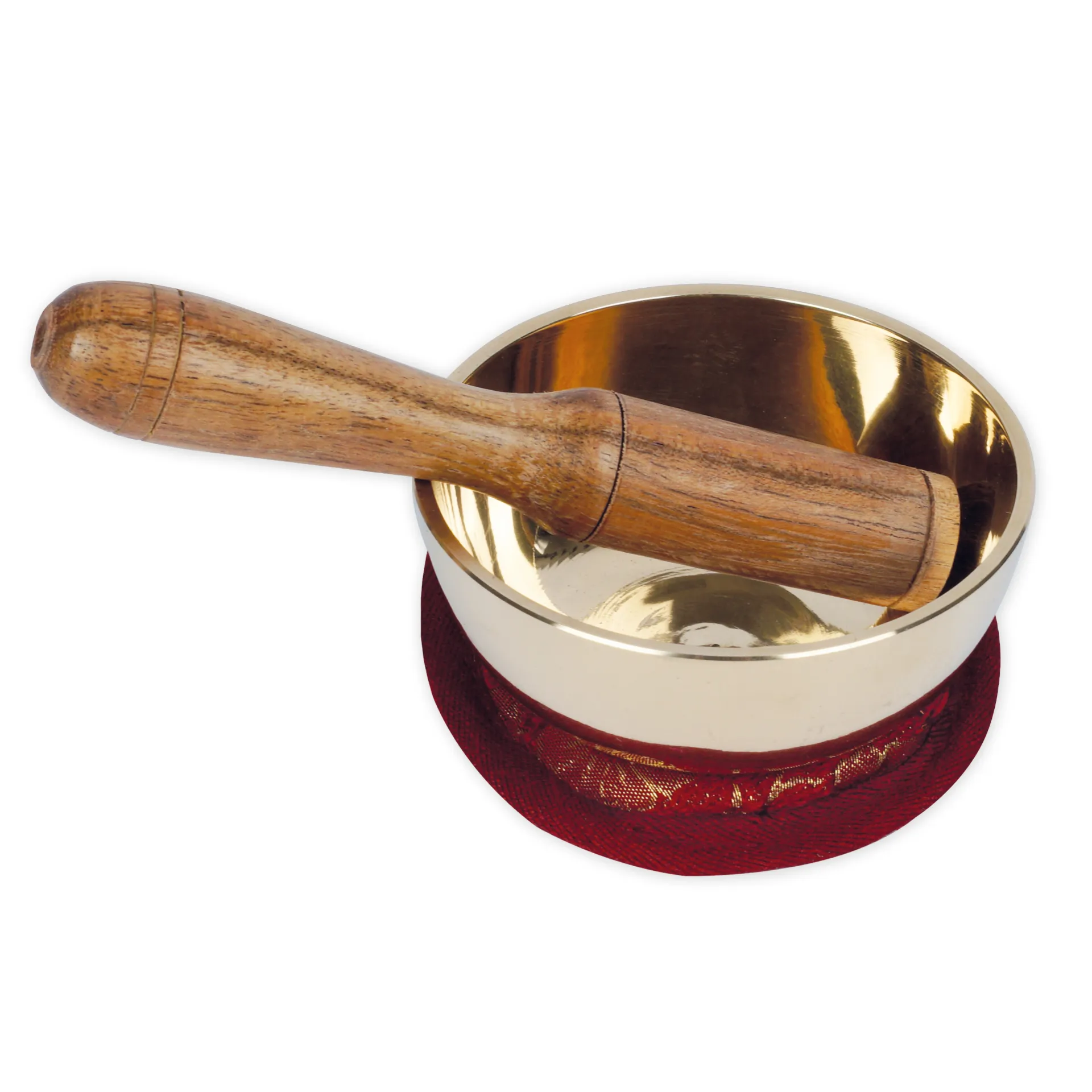 Sångskål i broderad påse, 7,0 cm diameter, ca. 160 g