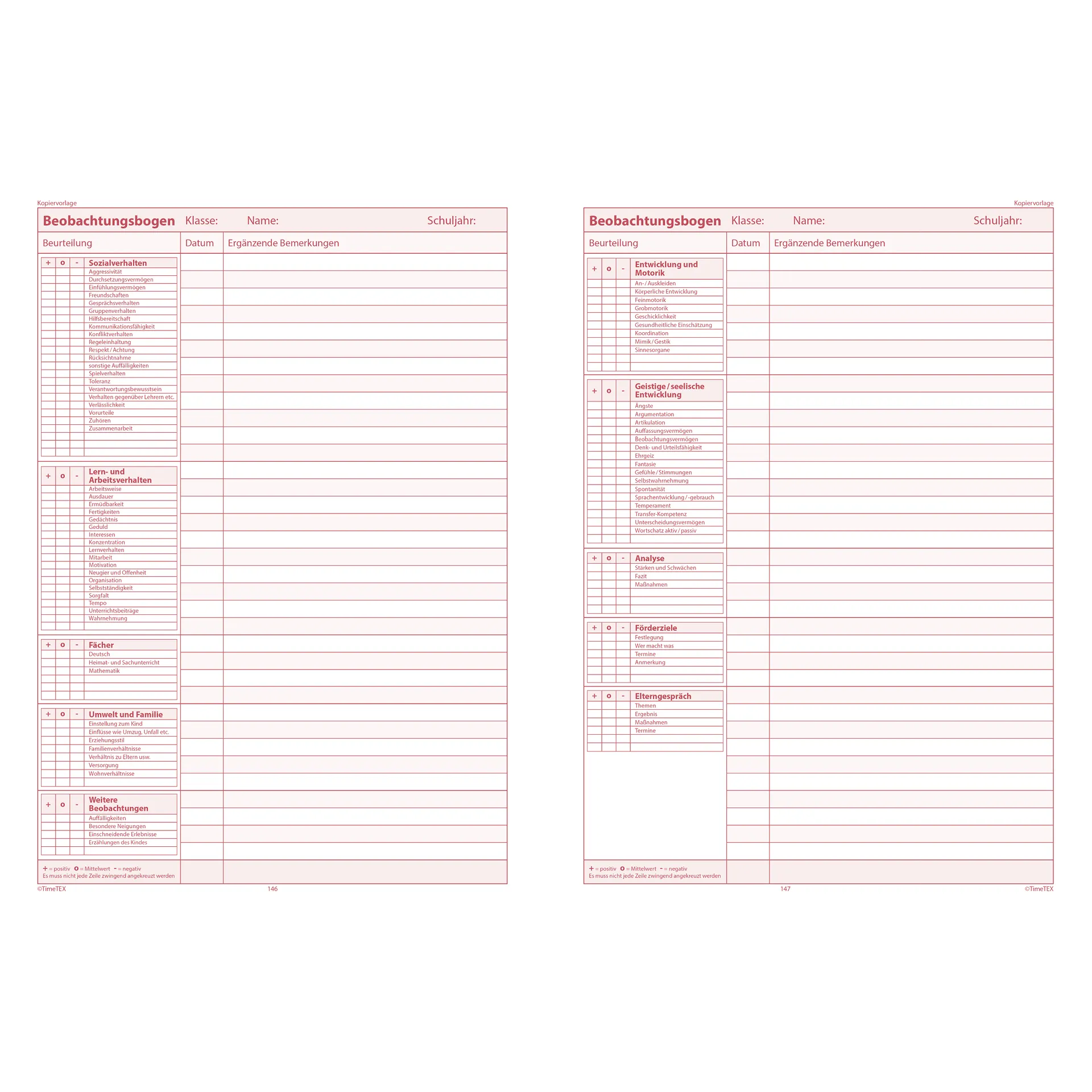 TimeTEX Referendariats-Planer "Documento lose Blatteinlage", A4