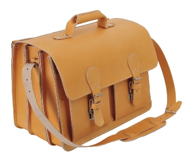 TimeTEX Büchertasche "Probata XXL", naturfarben, Sattelleder II./SO