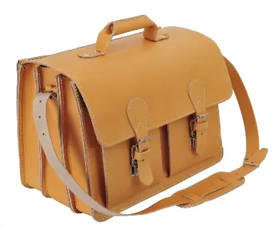 TimeTEX Büchertasche "Probata XXL", naturfarben, Sattelleder II./SO