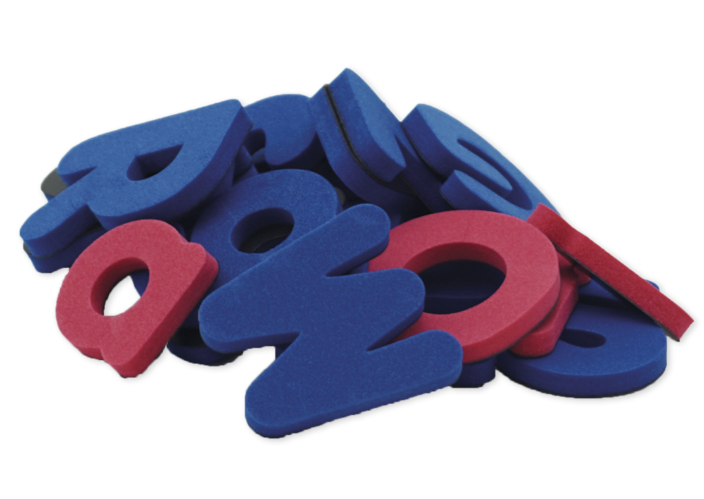 Magnetiska bokstäver, ca. 4 cm, 104 st