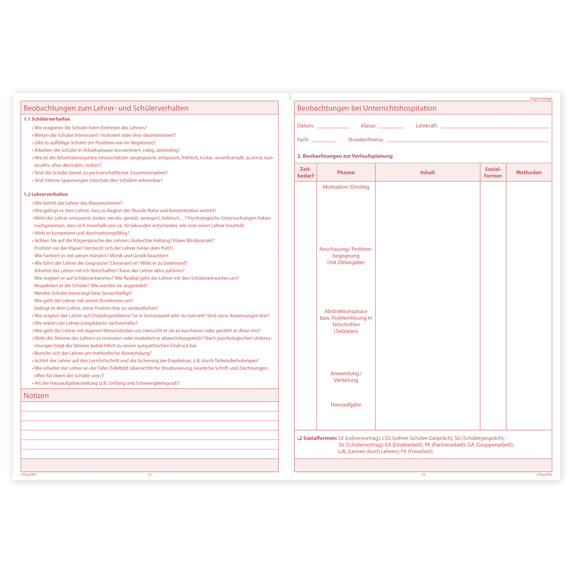 TimeTEX Referendar-Heft A4