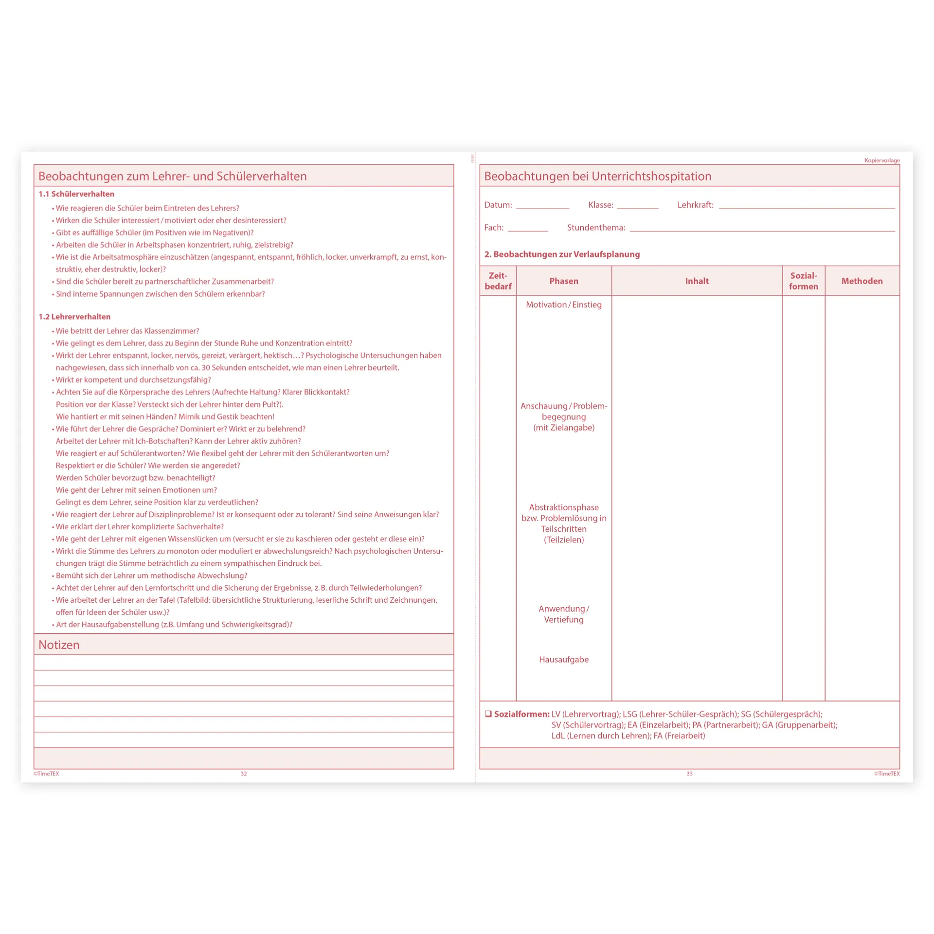 TimeTEX Referendar-Heft A4