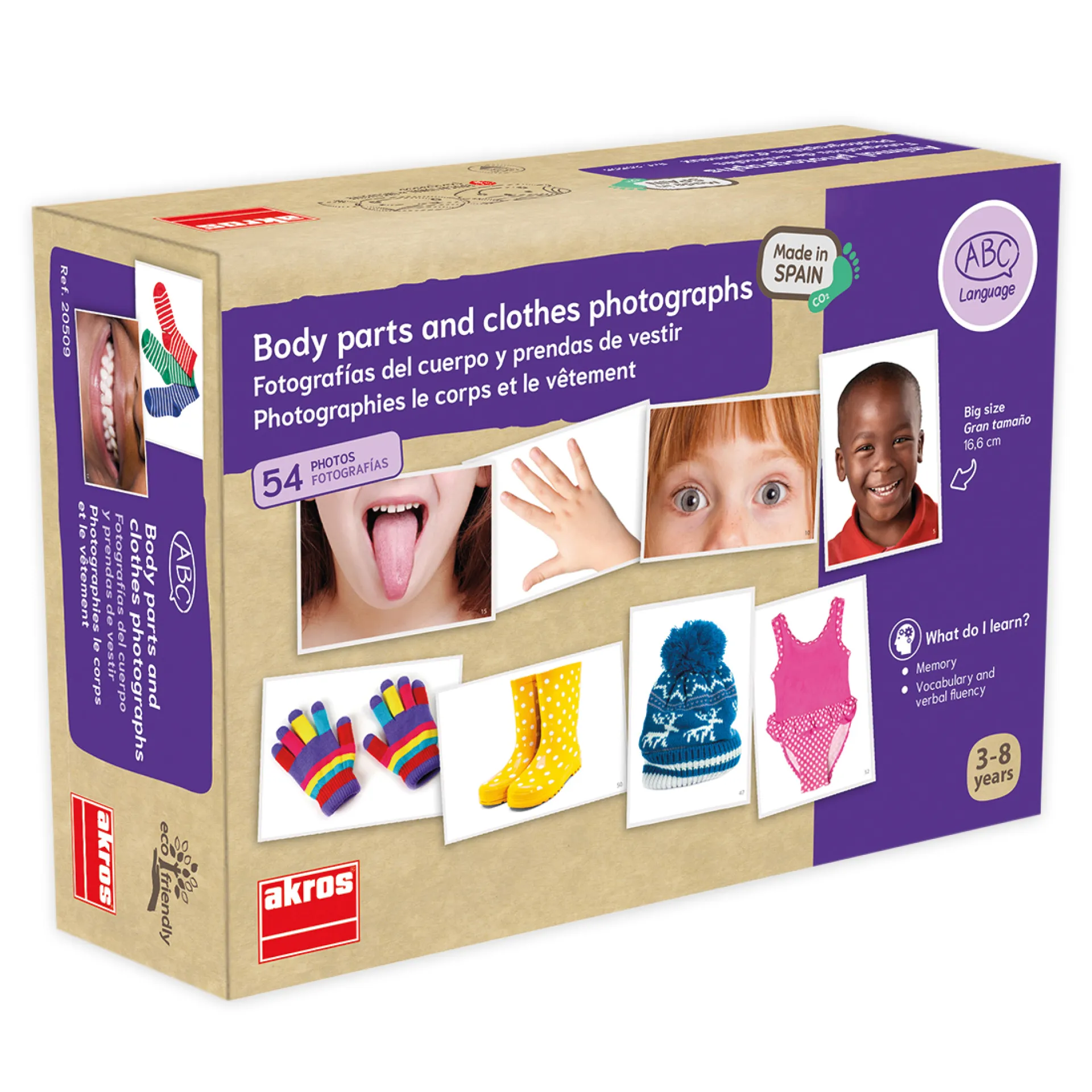 Bildkarten "Körperteile und Kleidung", 54-tlg.