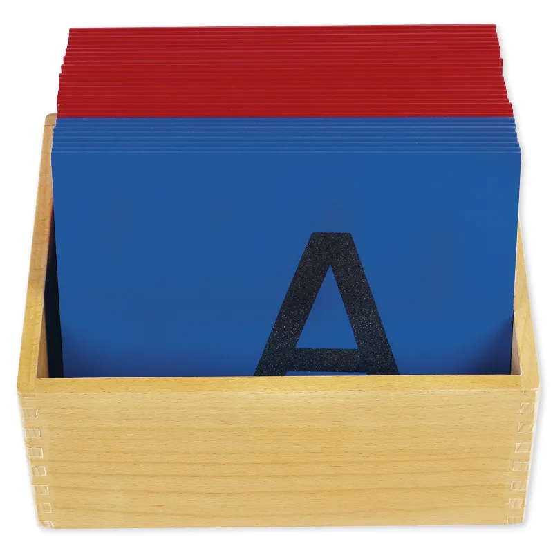 TimeTEX Sandpapier Großbuchstaben "Montessori Premium"