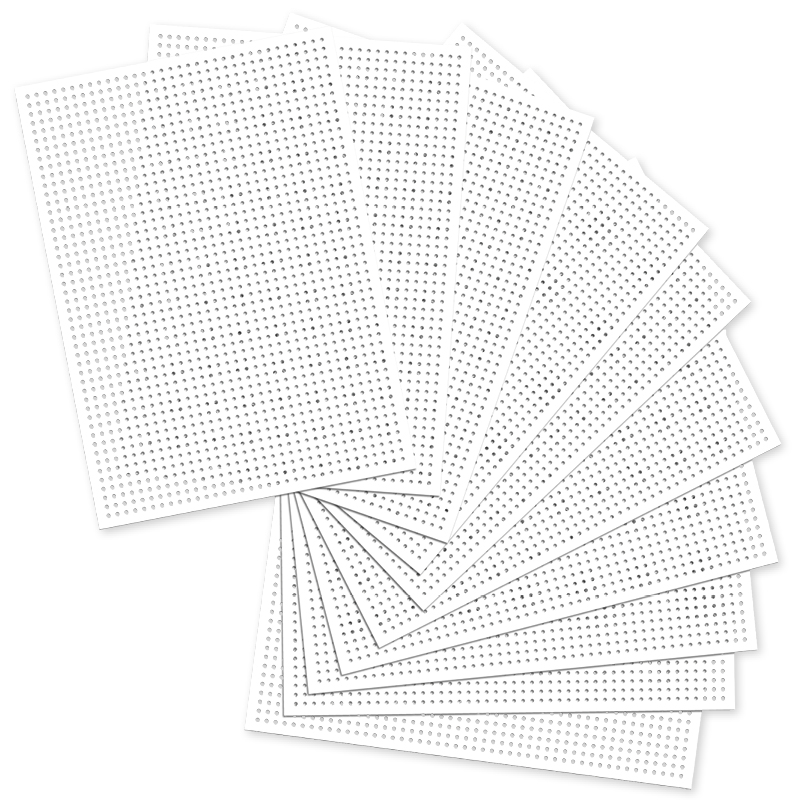 Stickkarton weiß, 17,5x24,5 cm, 40 Blatt