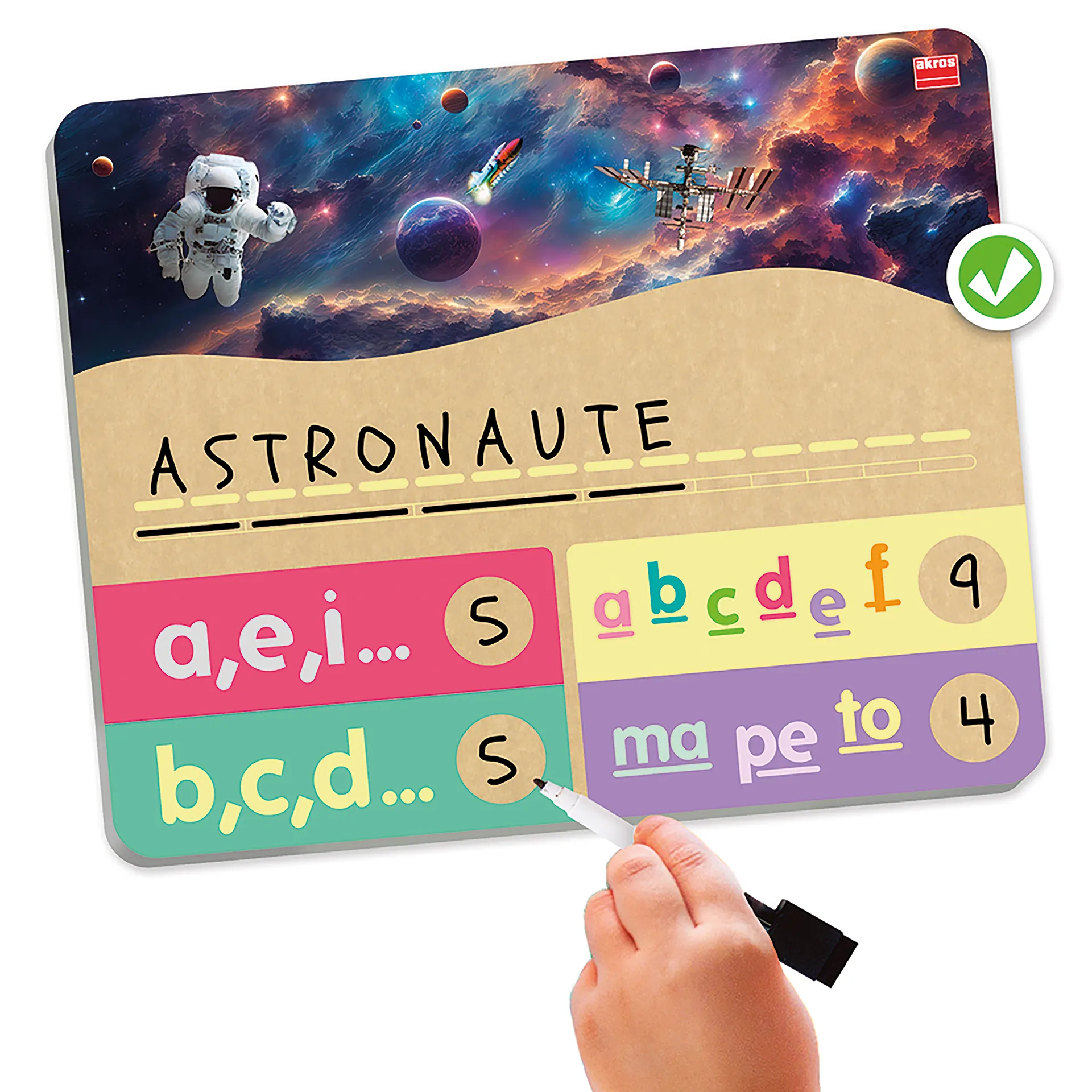 Lernspiel "Buchstabieren und Silben bilden", 16-tlg.