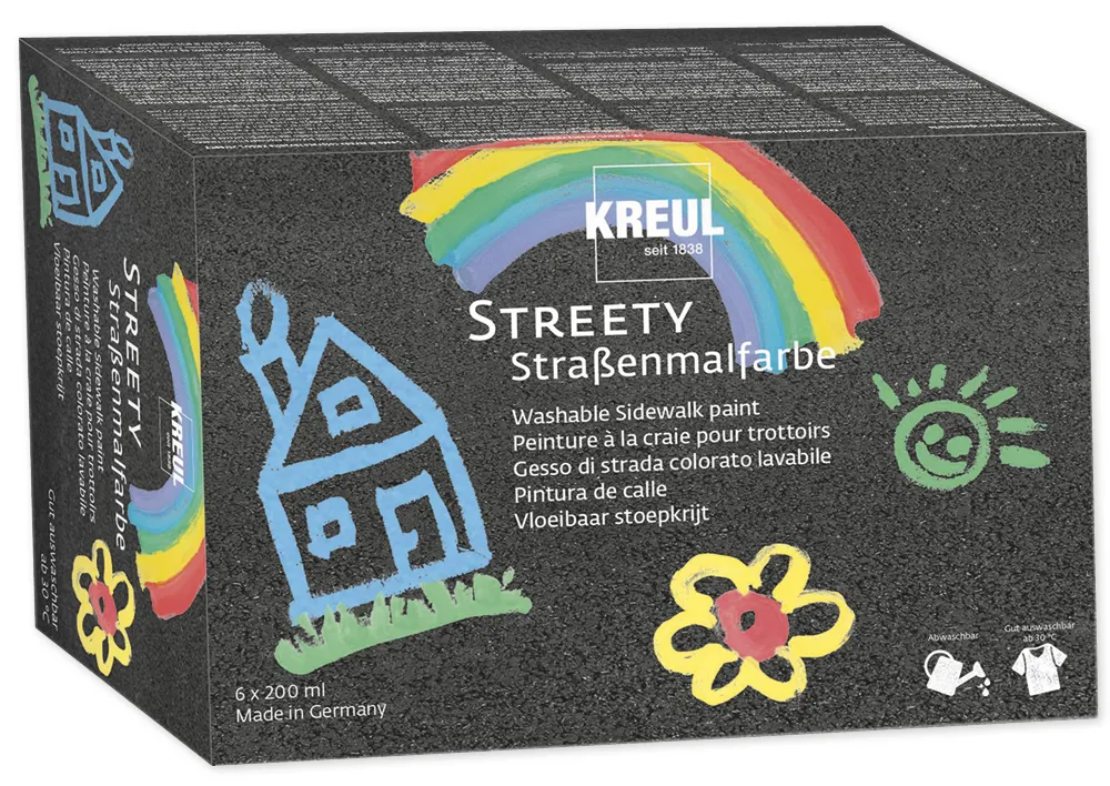 Set Streety Straßen-Malfarbe à 200 ml, 6-tlg.