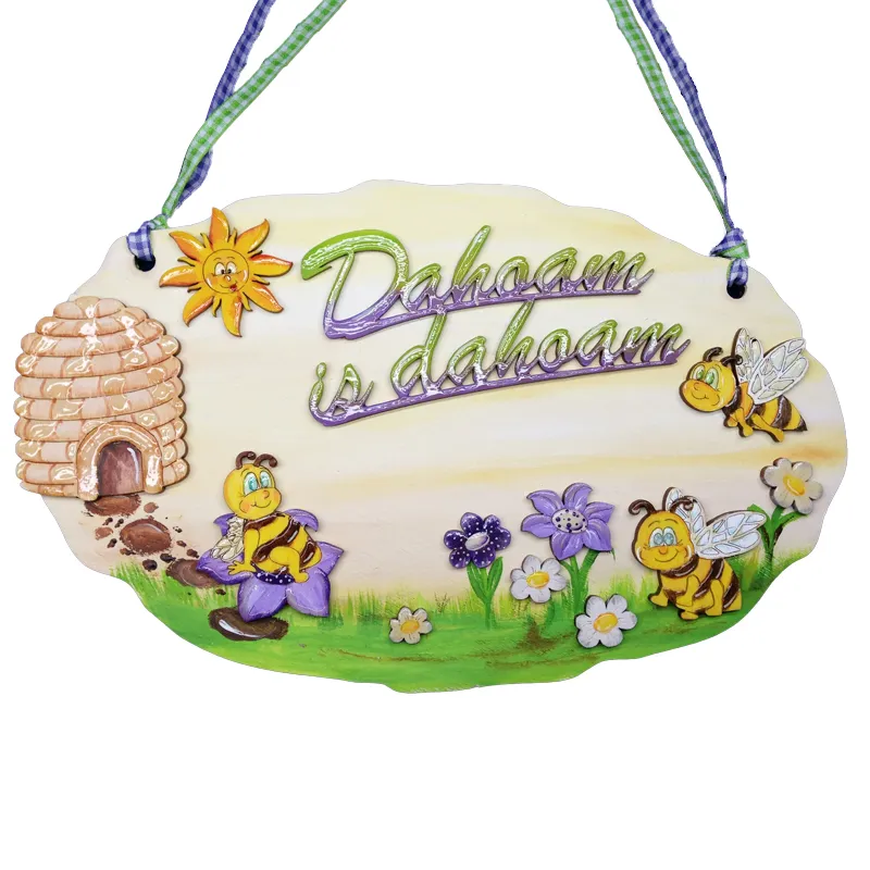 Biene aus Holz, 10x9 cm