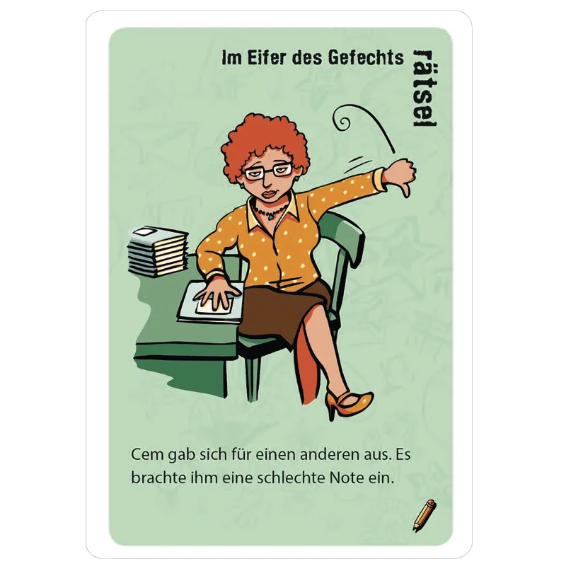 Kartenspiel "Back to School - Löst 50 knifflige Rätsel für clevere Kids"