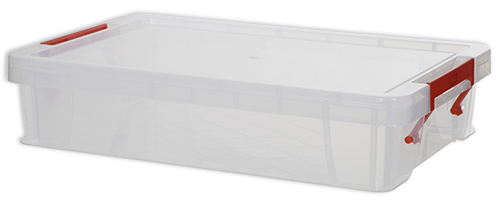 Kunststoff-Box stapelbar, transparent, 5,5 Liter (A4)