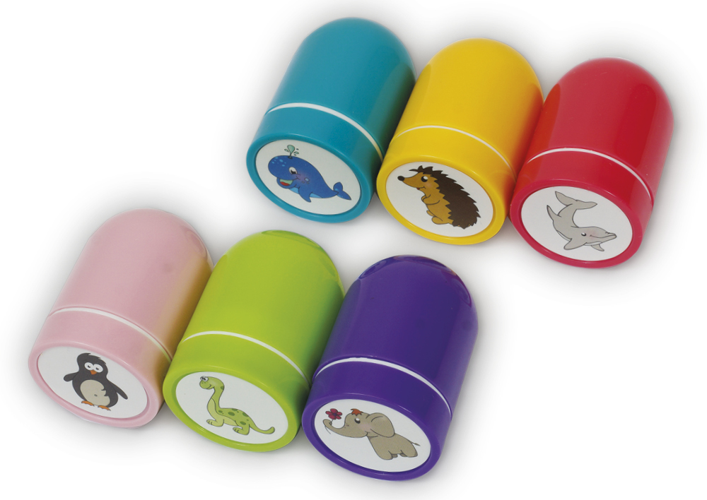 Set ștampile "animale", 6 piese