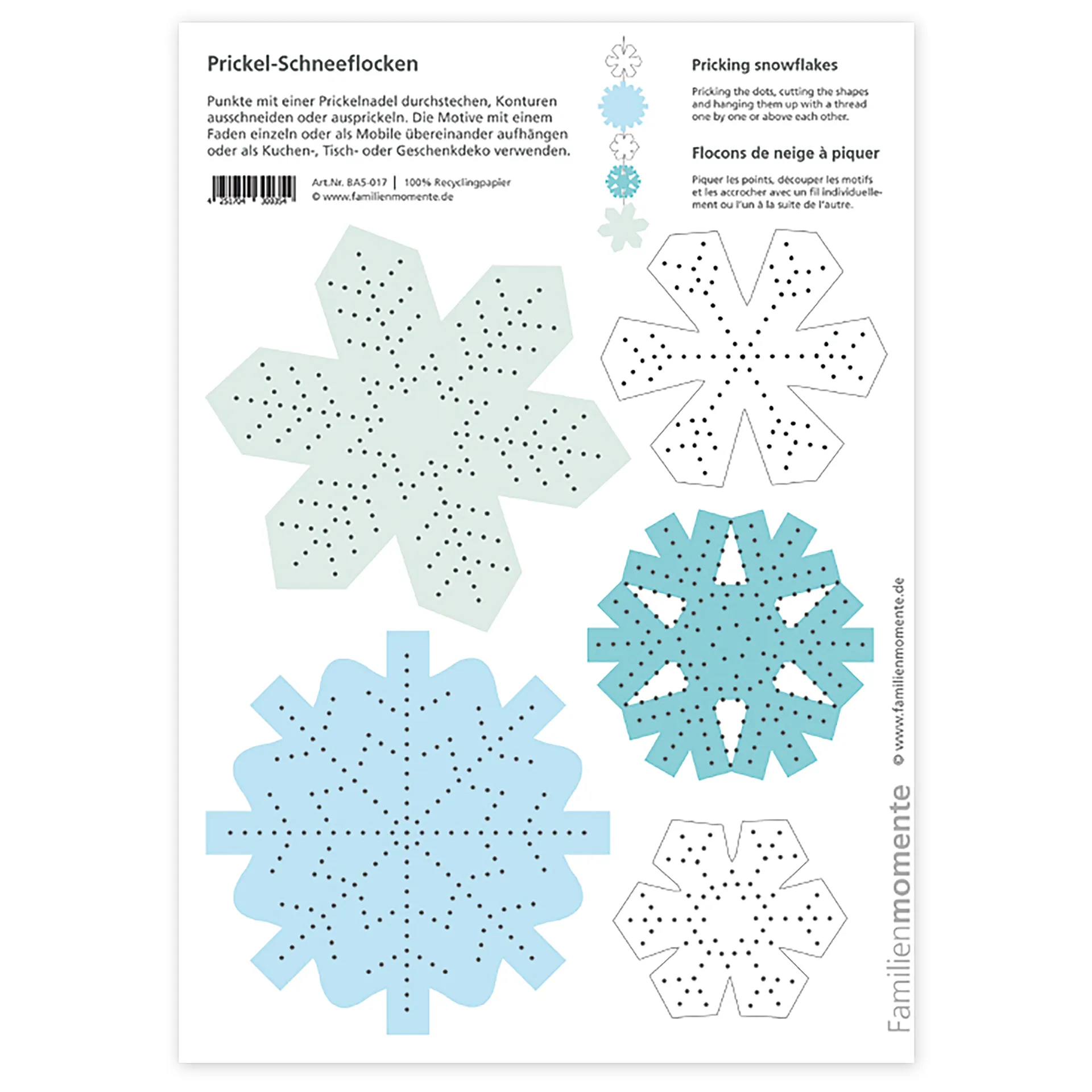 Prickelmotiv DIN A5, 10 Bögen