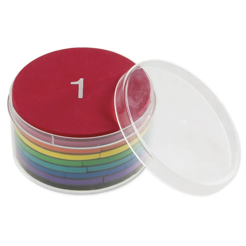 Klassenset breukencirkels magnetisch, 25-delig in box