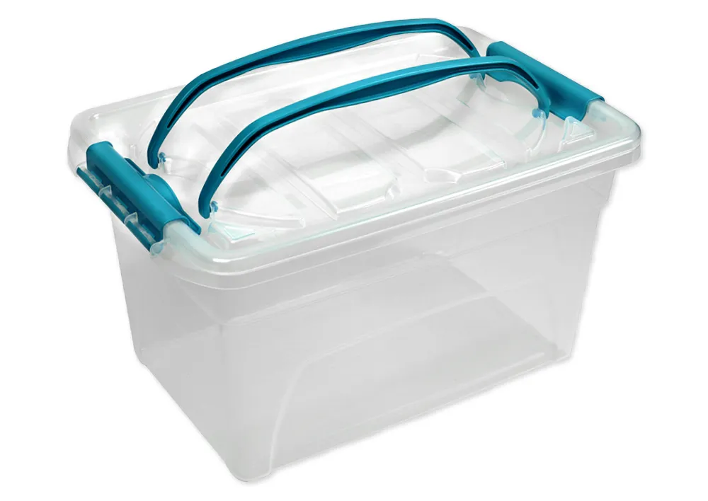 Klassesæt af træcomputere, 8 dele, i en stabelkasse